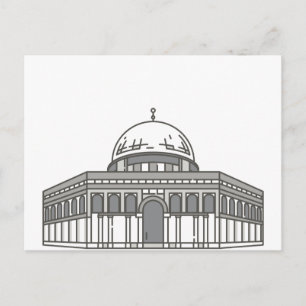 Al aqsa mosque World Landmark Postcard
