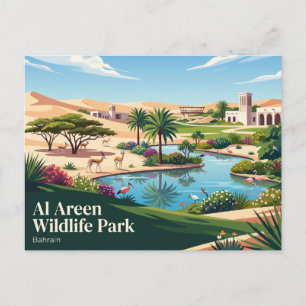 Al Areen Wildlife Park Bahrain Postcard