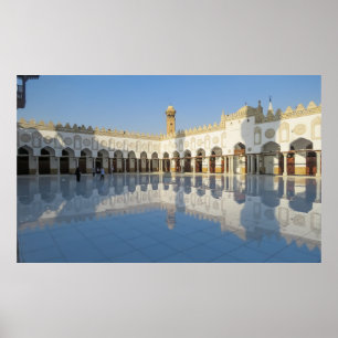 Al-Azhar Mosque Islamic Cairo Egypt Masjids Photos Poster