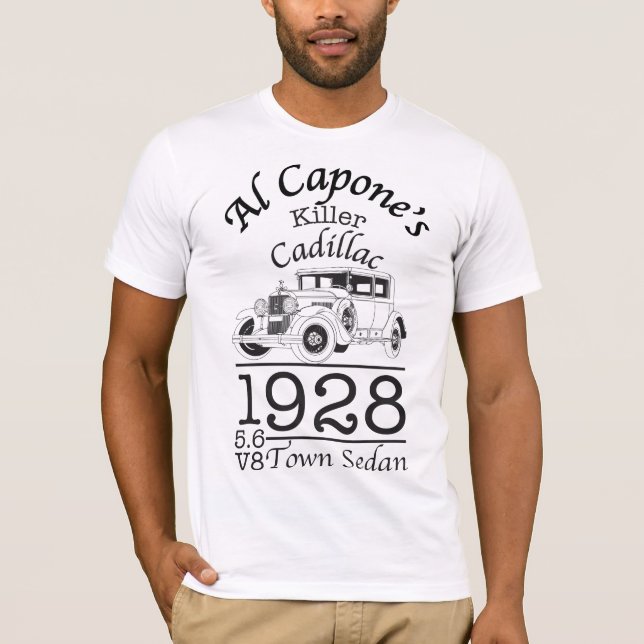 Al Capone 1928 Cadillac T-Shirt (Front)