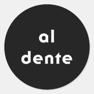 Al Dente Pasta Classic Round Sticker