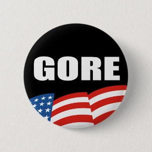 AL GORE Election Gear 6 Cm Round Badge