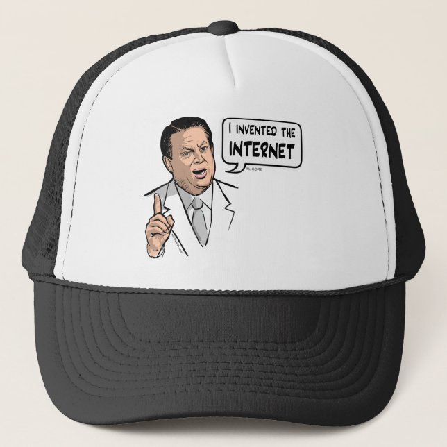 Al Gore, I invented the Internet Trucker Hat (Front)