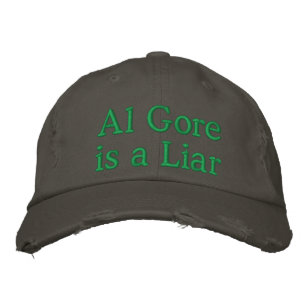 Al Gore is a LIAR Embroidered Hat