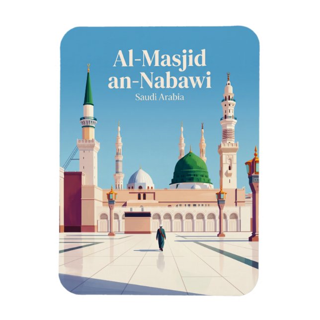 Al-Masjid an-Nabawi (Prophet's Mosque) Magnet (Vertical)