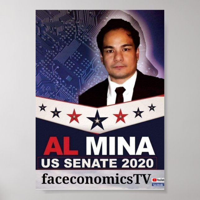 Al Mina US Senate Merchandise Poster (Front)