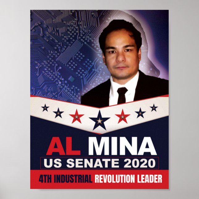 Al Mina US Senate Merchandise Poster (Front)