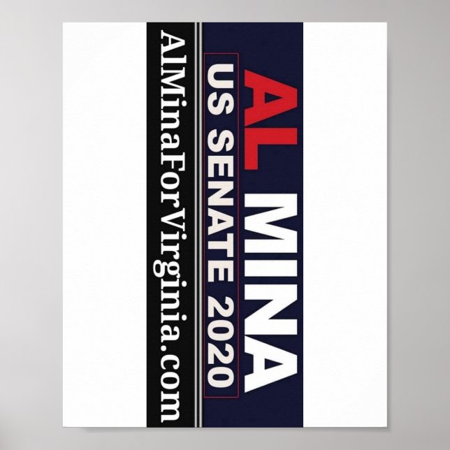 Al Mina US Senate Merchandise Poster (Front)