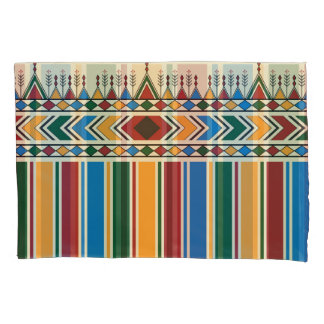 Al-Qatt Al-Asiri inspired geometric pattern. Pillowcase