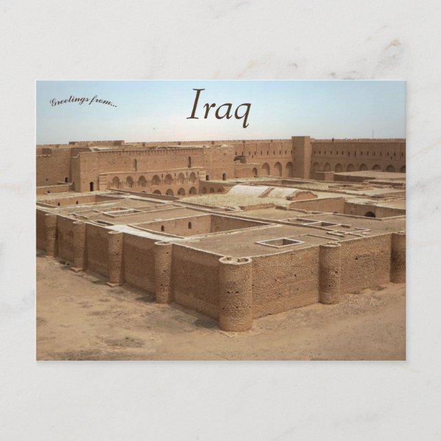 Al-Ukhaidir Fortress in Iraq Postcard (Front)