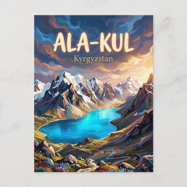 Ala-Kul Lake Kyrgyzstan Postcard (Front)