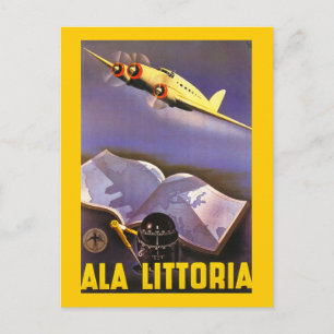 Ala Littoria Postcard