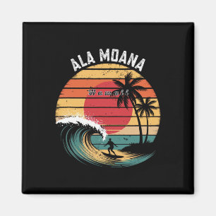 Ala Moana Beach Hawaii Beach Surfing Magnet