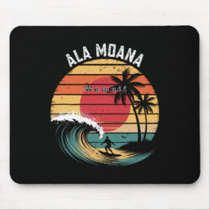 Ala Moana Beach Hawaii Beach Surfing  Mouse Pad