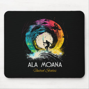 Ala Moana United States Surfing Surfboard  Mouse Pad