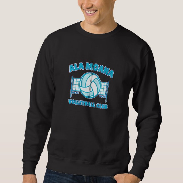 Ala Moana Volleyball Club Hawaii Recreation Zip Sweatshirt (Front)