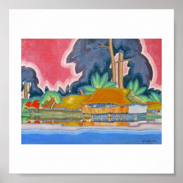 Ala Wai, Honolulu by Arman Manookian c. 1920's Poster (Front)