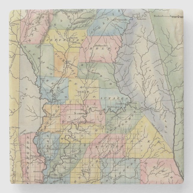 Alabama 2 stone coaster (Front)