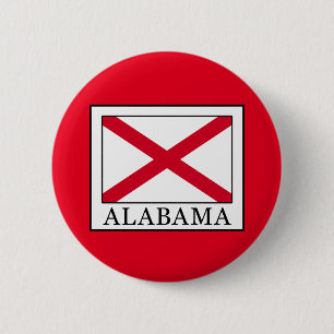 Alabama 6 Cm Round Badge