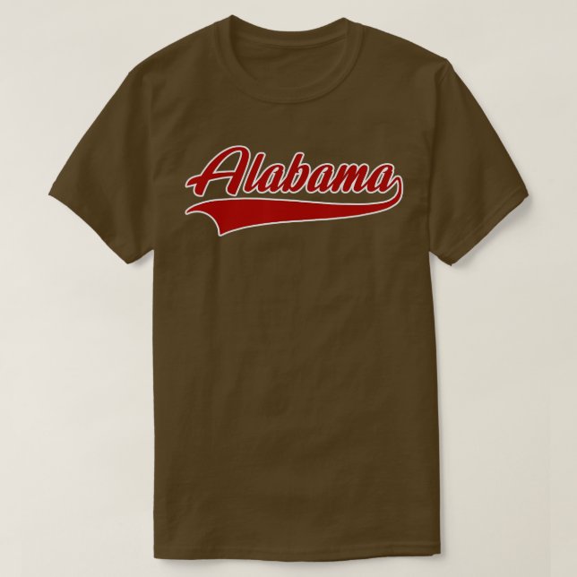 Alabama  AL  Throwback Design  Classic  T-Shirt (Design Front)