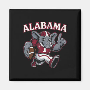 Alabama Al Vintage Sports Funny Love Elephant Anim Magnet