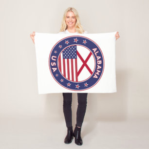 Alabama, Alabama t-shirt, Alabama sticker, Fleece Blanket