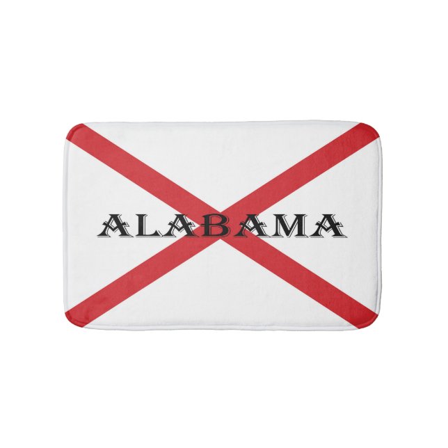 Alabama and Flag bmt Bath Mat (Front)