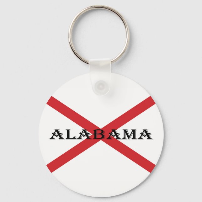 Alabama and Flag kccnt Key Ring (Front)