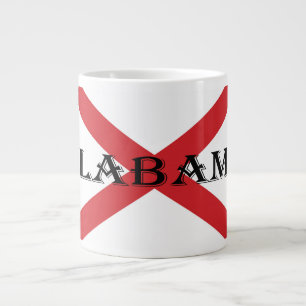 Alabama and Flag mugcnt Large Coffee Mug
