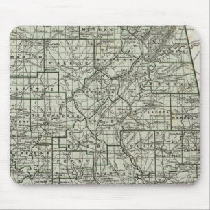 Alabama Atlas Map Mouse Pad