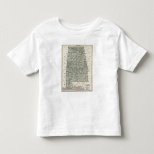 Alabama Atlas Map Toddler T-Shirt