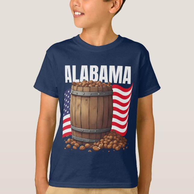 Alabama Boy's Dark T-Shirt  (Front)