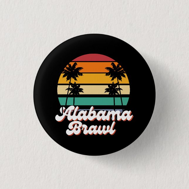 Alabama Brawl  3 Cm Round Badge (Front)