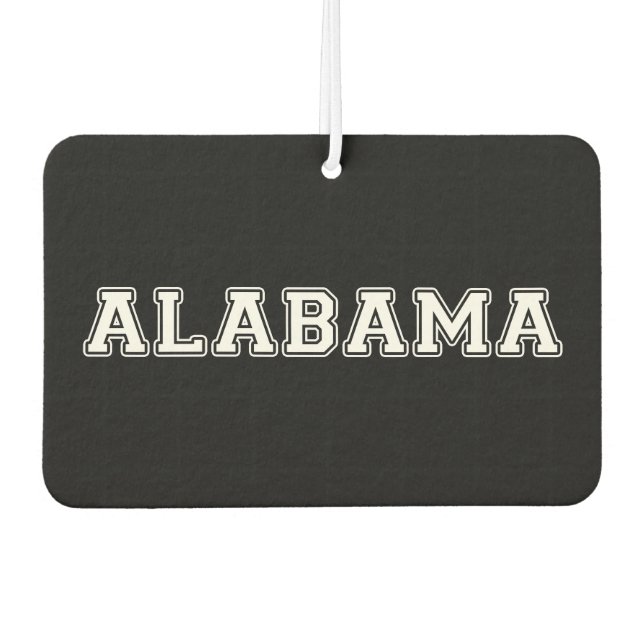 Alabama Car Air Freshener (Front)