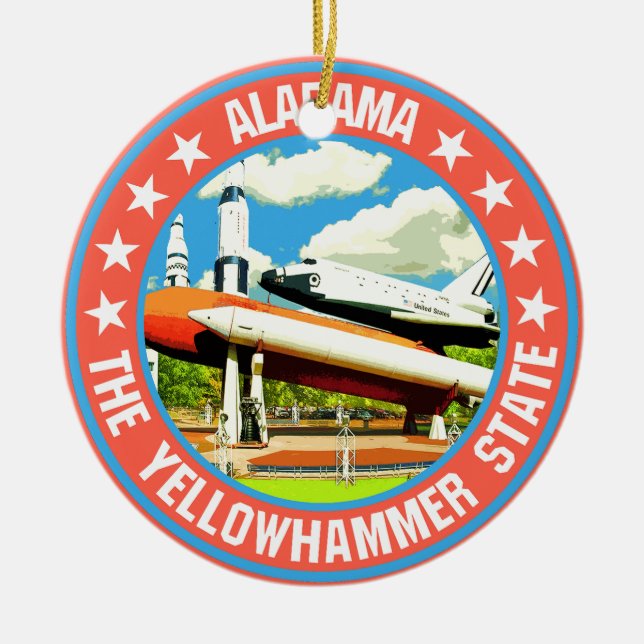 Alabama                                            ceramic tree decoration (Front)