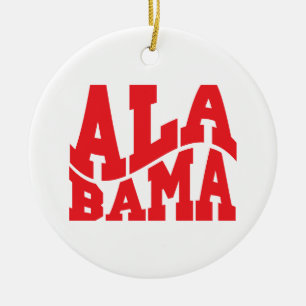 Alabama Ceramic Tree Decoration