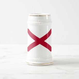 ALABAMA FLAG BEER STEIN