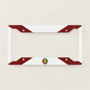 Alabama flag-emblem licence plate frame