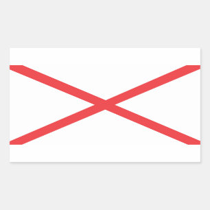 Alabama Flag Rectangular Sticker