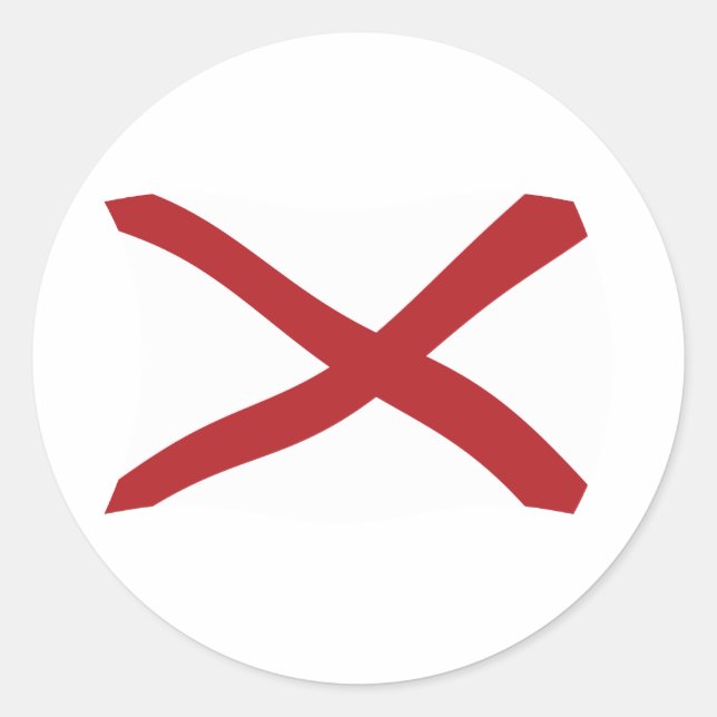 Alabama Flag Sticker (Front)
