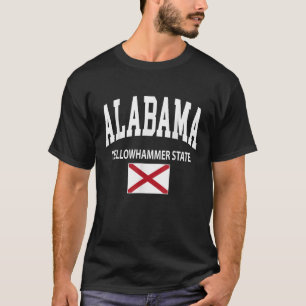 Alabama Flag Yellowhammer State USA United States T-Shirt