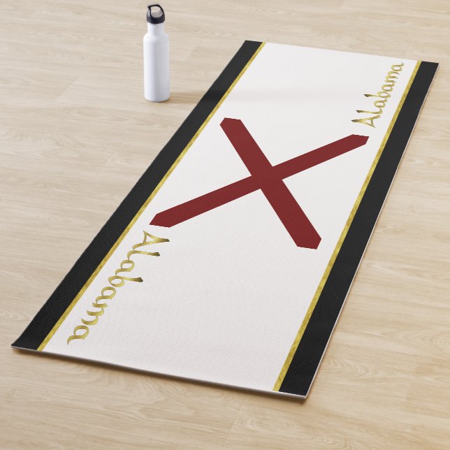 Alabama flag yoga mat (In Situ)