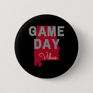 Alabama Football Tailgate Game Day Vibes Fall  6 Cm Round Badge