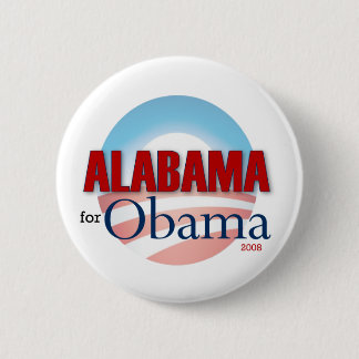 Alabama for Obama 6 Cm Round Badge