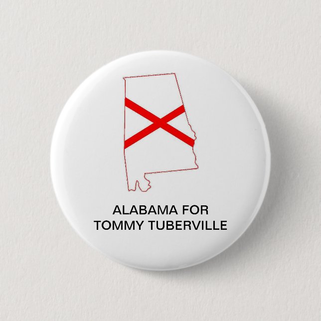 ALABAMA for TOMMY TUBERVILLE GOVERNOR Button (Front)