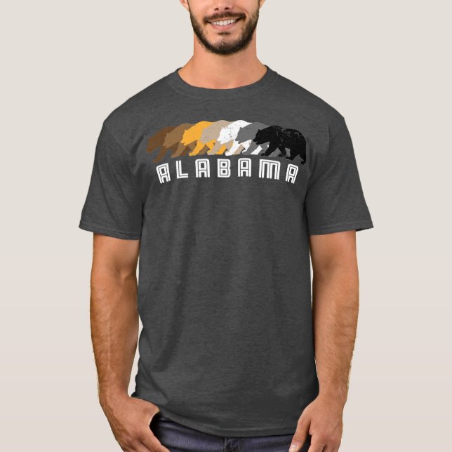 Alabama Gay Bear Distressed  T-Shirt (Front)