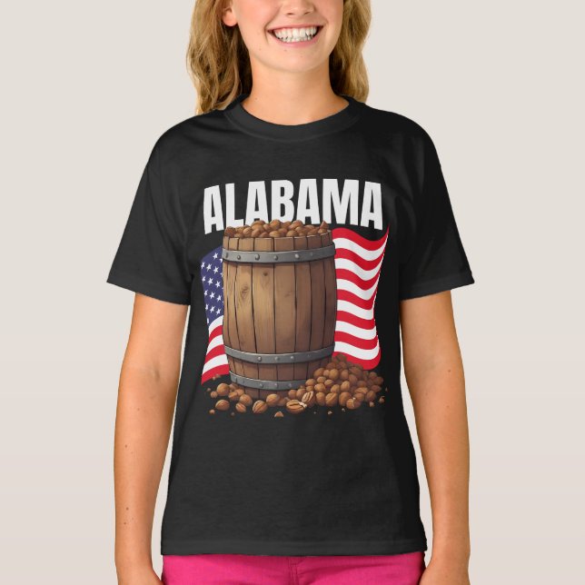 Alabama Girl's Dark T-Shirt (Front)