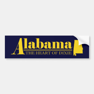 Alabama Gold Bumper Sticker