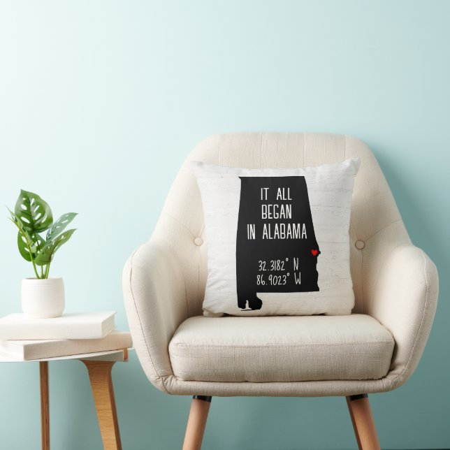 Alabama GPS Coordinates  Cushion (Chair)