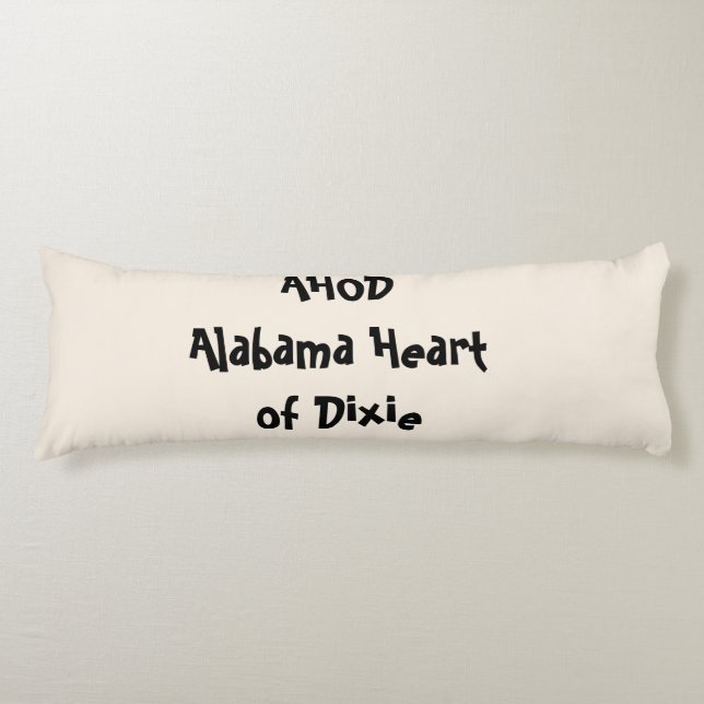 Alabama Heart of Dixie  Body Cushion (Front)